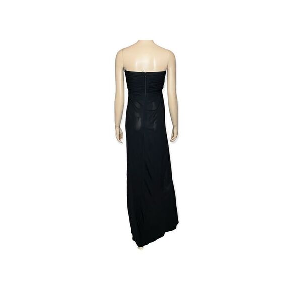Thomas Wylde Cocktail Dress Gown Strapless Maxi Black - Picture 5 of 12